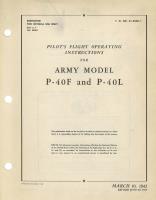 Pilot's Flight Operating Instructions for P-40F and P-40L