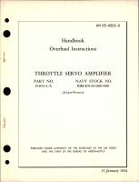 Overhaul Instructions for Throttle Servo Amplifier - Part 15403-2-A