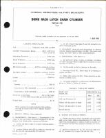 Overhaul Instructions with Parts Breakdown for Bomb Rack Latch Chain Cylinder Part No. 7531