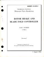 Illustrated Parts Breakdown for Rotor Brake and Blade Fold Controller - Part A-986A