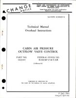 Overhaul Instructions for Cabin Air Pressure Outflow Valve Control - Part 102210-9