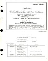 Overhaul Instructions with Parts Breakdown for Servo Disconnect Type DQ-24-A2