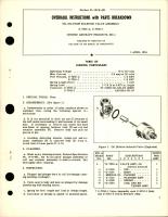 Overhaul Instructions with Parts Breakdown for Oil Dilution Solenoid Valve Assembly - U-7250-A and U-7250-1