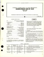 Overhaul Instructions with Parts Breakdown for Solenoid Operated Shut-Off Valve - Part 11940