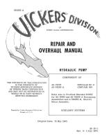 Repair & Overhaul Manual for Hydraulic Pump AS-19593 Rev. 3