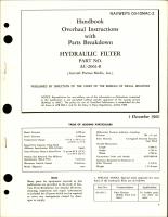 Overhaul Instructions with Parts Breakdown for Hydraulic Filter - Part AC-2061-8 