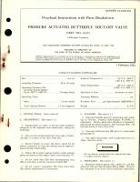 Overhaul Instructions with Parts Breakdown for Pressure Actuated Butterfly Shut-Off Valve - Part 112115 