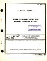 General Maintenance Instructions for Airframe Antifriction Bearings