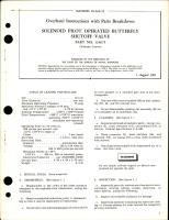 Overhaul Instructions with Parts Breakdown for Solenoid Pilot Operated Butterfly Shutoff Valve - Part 124675