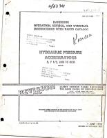 Operation, Service, Overhaul with Parts for Hydraulic Pressure Accumulators - 5, 7 1/2 and 10 inch 