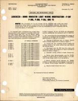 Bomb Indicator Light Wiring Modification for P-38F, G, H, J, and F5