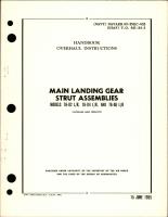 Overhaul Instructions for Main Landing Gear Strut Assembly - Models 76-02, 76-04, and 76-06