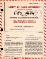 Safety of Flight Supplement, Flight Handbook for USAF Series B-17G Navy Series PB-1W Aircraft