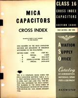 Mica Capacitors Cross Index