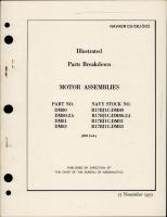 Illustrated Parts Breakdown for Motor Assemblies - Parts DM80, DM80-2A, DM81, DM83