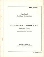 Overhaul Instructions for Interior Lights Control Box - Part G-3567