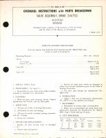 Overhaul Instructions with Parts Breakdown for Valve Assembly, Brake Shuttle 4419179-503