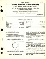 Overhaul Instructions with Parts Breakdown for 2-Inch Motor Operated Gate Valve Part No. 08-17180E, 08-17180E1, 08-17180F & 08-17180F1