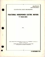 Illustrated Parts Breakdown for Fractional Horsepower Electric Motors - P Frame Series