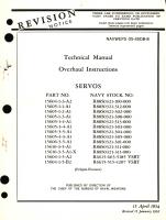 Overhaul Instructions for Servos Part No. 15604, 1505, 15606, 15610 