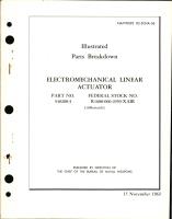 Illustrated Parts Breakdown for Electromechanical Linear Actuator - Part 540200-3 