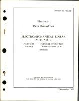 Illustrated Parts Breakdown for Electromechanical Linear Actuator - Part 540200-3 