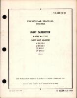 Overhaul Manual for Float Carburetor Model NA-S3A1