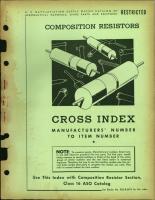 Cross Index for Composition Resistors 