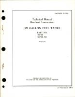 Overhaul Instructions for 370 Gallon Fuel Tanks - Parts 501700, 501700-501