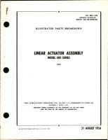 Illustrated Parts Breakdown for Linear Actuator Assembly Model 400 Series