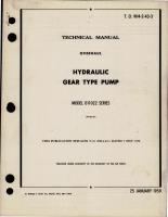 Overhaul Instructions for Hydraulic Gear Type Pump - Model 011022 Series 