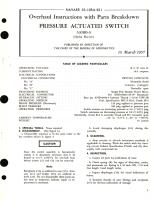 Overhaul Instructions with Parts Breakdown for Pressure Actuated Switch 33100-3 