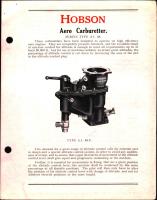 Hobson Aero Carburetter Series Type A.1. 48