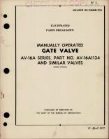 Parts Breakdown for Manually Operated Gate Valve - AV-16A Series - Part AV-16A1134 