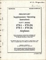 Supplementary Operating Instructions for F7F-1N, F7F-2N, F7F-3, and F7F-3N