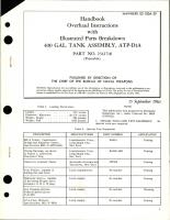 Overhaul Instructions with Illustrated Parts Breakdown for Tank Assembly 400 gal - ATP-D1A - Part 2312718 