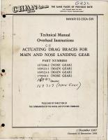 Overhaul Instructions for Actuating Drag Braces for Main and Nose Landing Gear 