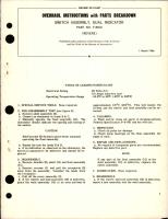 Overhaul Instructions with Parts Breakdown for Dual Indicator Switch Assembly - Part F-8160 