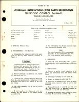 Overhaul Instructions with Parts Breakdown for Telescopic Control - SA106A-32