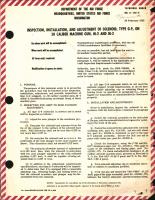 Inspection, Installation, & Adjustment of Solenoid Type G-9 on 50 Caliber Machine Gun M-2 and M-3