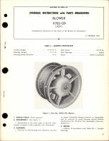 Overhaul Instructions with Parts Breakdown for Blower - X702-129 