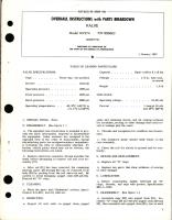 Overhaul Instructions with Parts Breakdown for Valve - Model MV574 - Part 800663