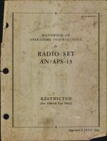 Operating Instructions for Radio Set AN/APS-13