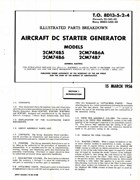 Illustrated Parts Breakdown for GE Aircraft DC Starter Generator