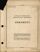 Index of Army-Navy Aeronautical Equipment - Armament