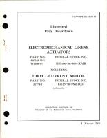 Illustrated Parts Breakdown for Electromechanical Linear Actuators, Including Direct Current Motors 