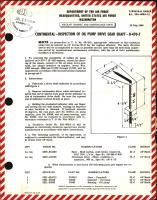 Inspection of Oil Pump Drive Gear Shaft for O-470-7