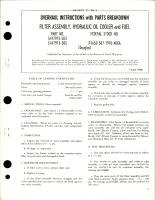 Overhaul Instructions with Parts Breakdown for Hydraulic Oil Cooler and Fuel Filter Assembly - Parts 5447915-503 and 5447915-505