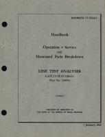 Operation, Service and Illustrated Parts Breakdown for Line Test Analyzer GAEC117SEAV 10044-1 Part No. 220554 