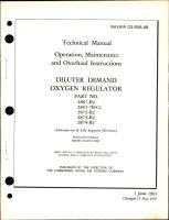 Operation, Maintenance, & Overhaul Instructions for Diluter Demand Oxygen Regulator 